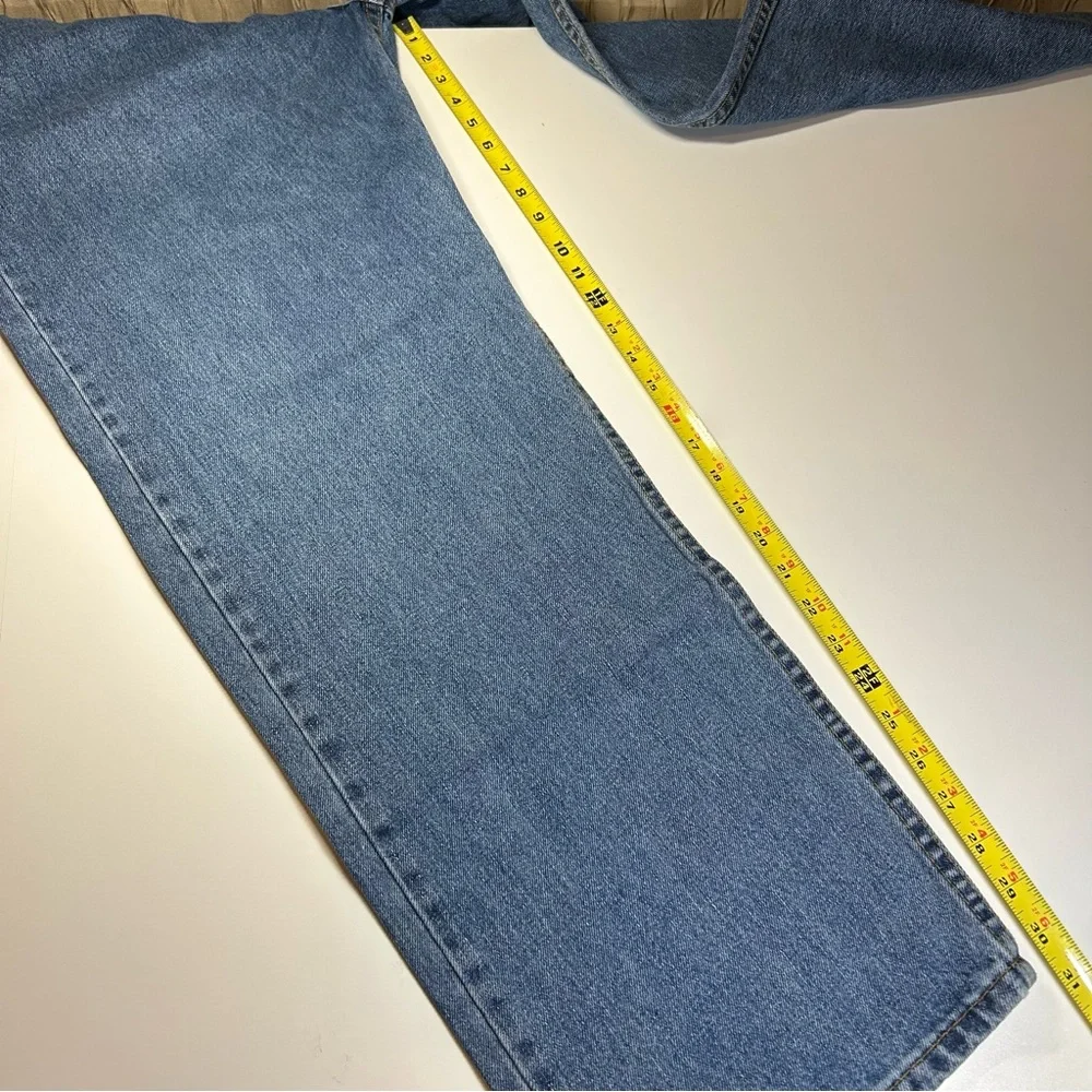 Levi’s 505 Men's Regular Fit Straight Leg Blue Denim Jeans Pants Size 44 x 32
